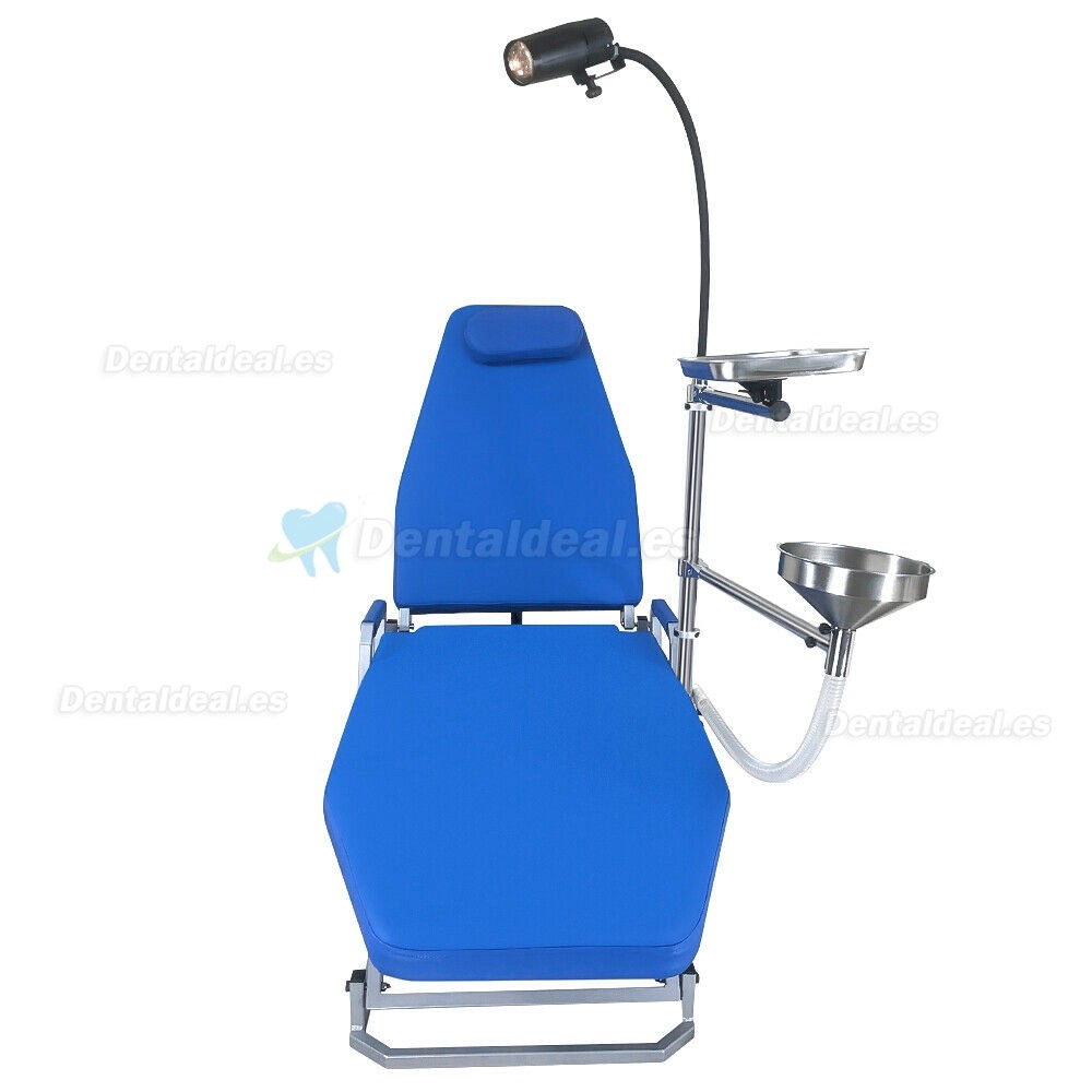 Greeloy sillón dental portátil con luz fría LED y bandeja para instrumentos GU-P109